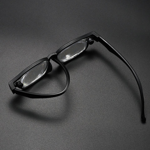 Rotatable Focus-adjustable 50 To 400 Diopters Blue-light-blocking Reading Glasses For Seniors