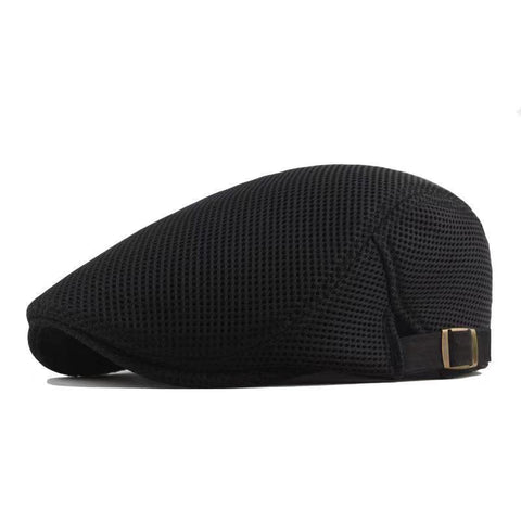 Womens Korean-style Trendy Beret Sun Hat Mens Solid-color Marching Cap