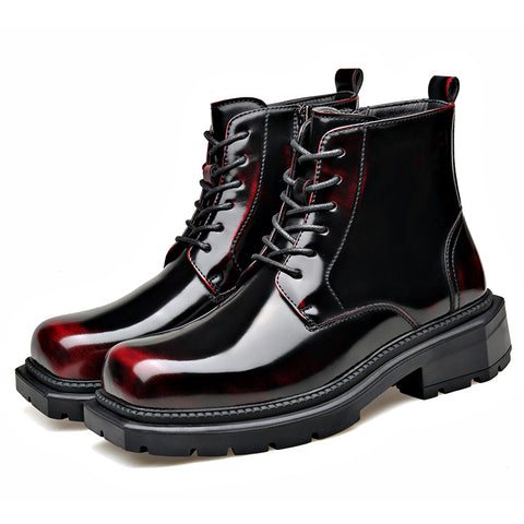 Insulated Boots With A Side Zipper Feature A Thick Sole